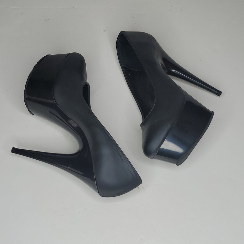 GASOLINE BLACK STILETTO SHOES